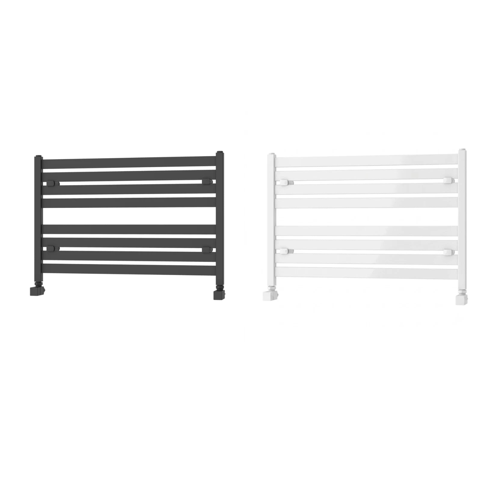 Termoarredo Orizzontale Acciaio Bianco Antracite Radiatore Bagno Termosifone D.X