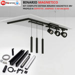 Faretto Kit Binario Magnetico 48V Completo LED Faretti Sospesi Incasso Soffitto