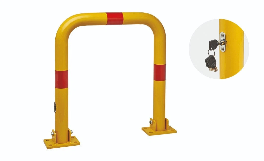 Dissuasore Parcheggio ad Archetto Manuale 63x34x60 cm Barriera Posto Auto VBS