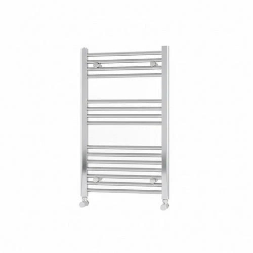 Termoarredo Dritto Scaldasalviett<wbr/>e Bagno Radiatore Bianco Nero Cromo H 80cm D.X