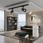 Faretto LED a Binario Monofase 1 1,5 2 Metri Lampada Spot Orientabile Soffitto