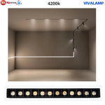 FARETTO BINARIO MAGNETICO 48V LED INCASSO FARETTI BARRE GRIGLIA SOSPENSIONE V.L