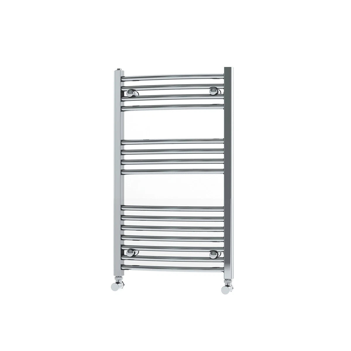 Termoarredo Cromo Curvo ATON Scaldasalviett<wbr/>e Bagno Moderno Acciaio Radiatore D.X