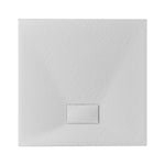 Piatto Doccia Quadrato 80x80 in SMC Antibatterico Effetto Pietra Slim Quadro D.X