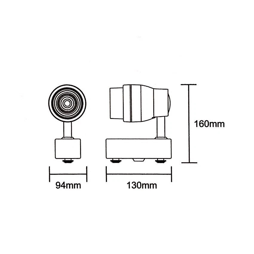 Faretto LED a Binario Monofase 1 1,5 2 Metri Lampada Spot Orientabile Soffitto