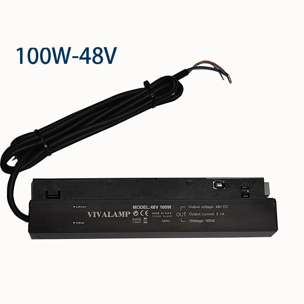 Faretto Kit Binario Magnetico 48V Completo LED Faretti Sospesi Incasso Soffitto