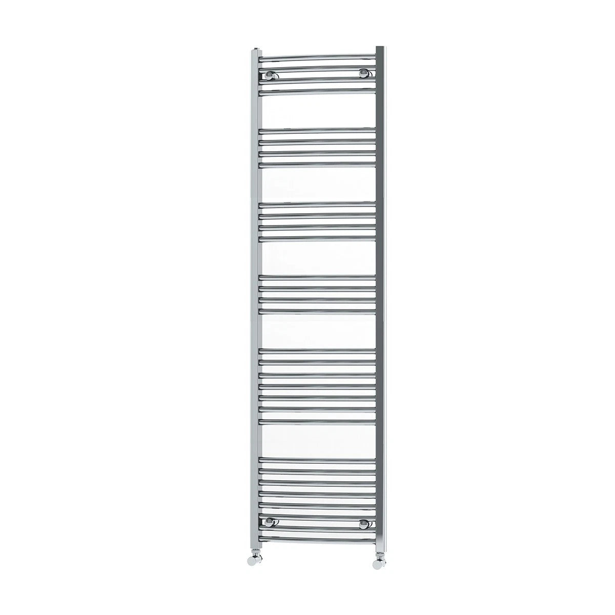 Termoarredo Cromo Curvo ATON Scaldasalviett<wbr/>e Bagno Moderno Acciaio Radiatore D.X