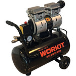 Compressore Silenziato WORKIT 25L 1HP 8 Bar 60 dB Senza Olio 230V 2 Ruote V.X