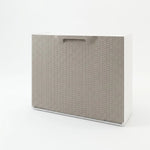 Scarpiera Modulare Rattan Slim Salvaspazio Bianca Tortora Componibile H40 cm V.X