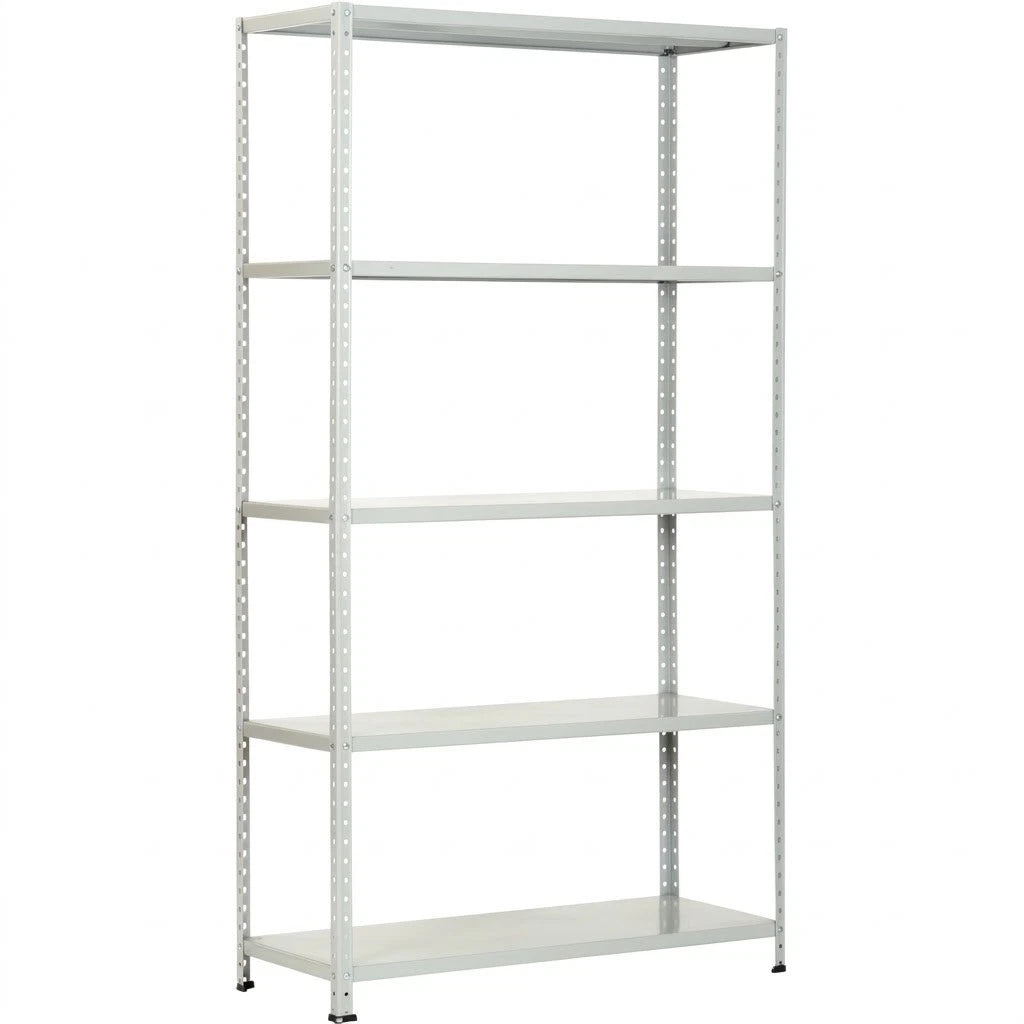 Scaffale Metallico PROMETAL 5 Ripiani 200cm Grigio Portata 400kg Aste Intere V.X