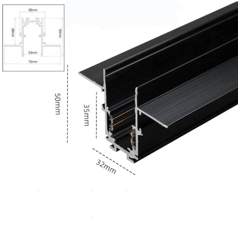 Faretto Kit Binario Magnetico 48V Completo LED Faretti Sospesi Incasso Soffitto