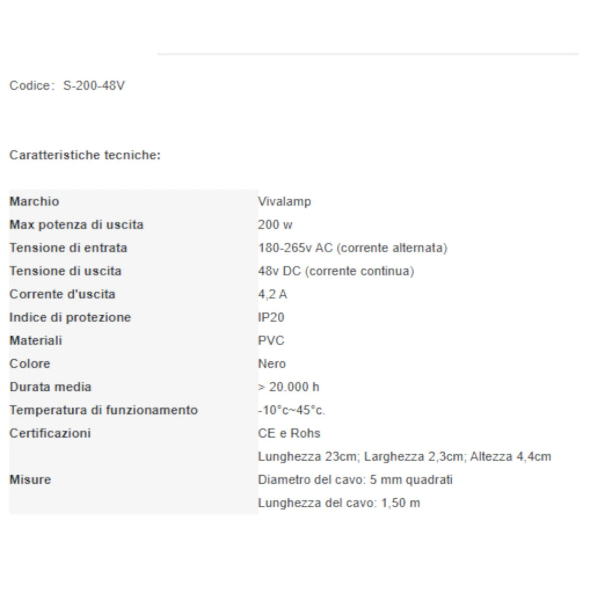 Faretto LED a Binario Monofase 1 1,5 2 Metri Lampada Spot Orientabile Soffitto