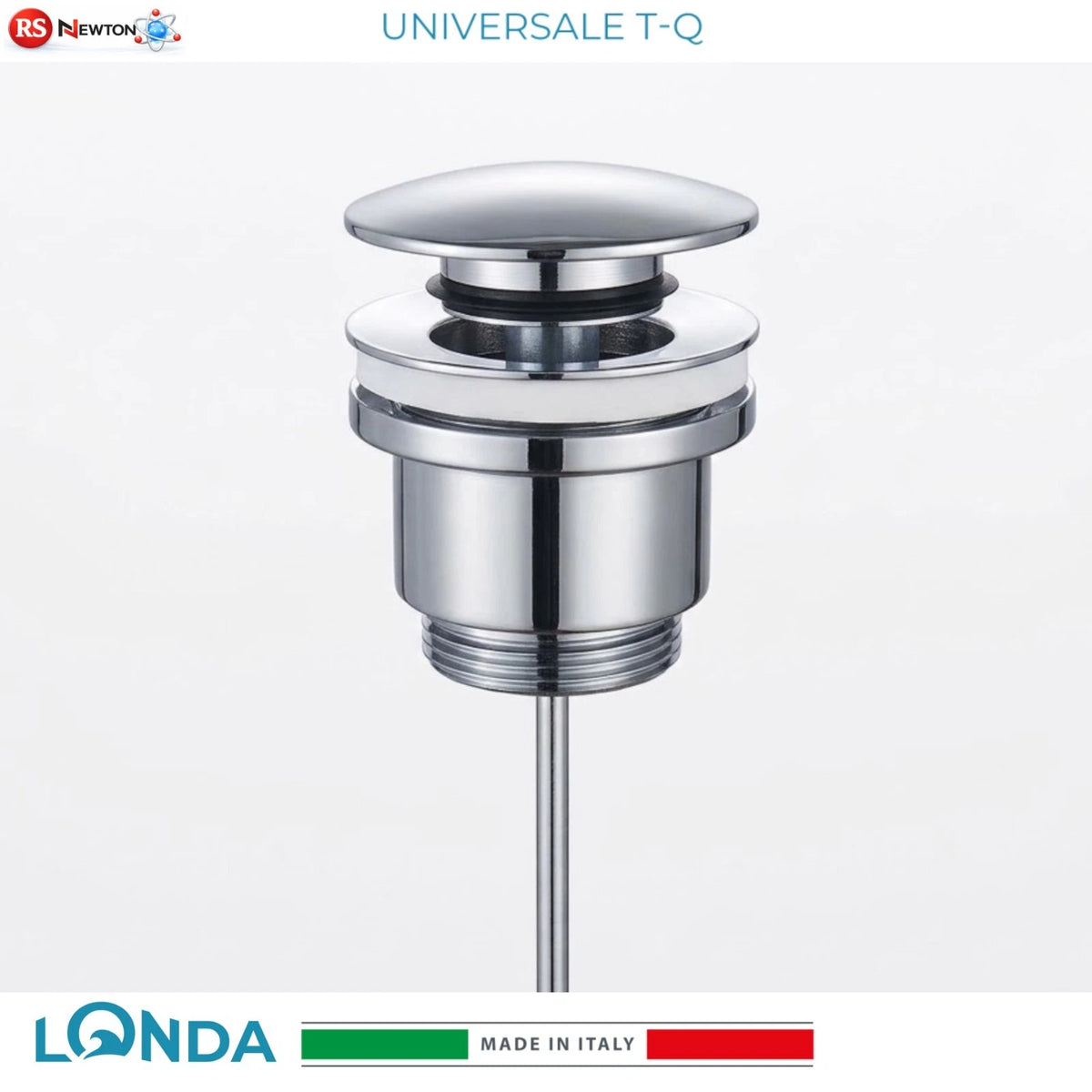 Piletta Click Clack Universale Ottone Cromato Tappo Lavabo Lavandino Bidet 1 1/4