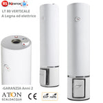 Scaldabagno a Legna ed Elettrico ATON 80L Verticale Boiler Acqua Calda Bagno D.X