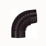 Canna Fumaria Tubo Stufa a Legna Nero Opaco Tubi Gomiti Scarico Fumi Ø80-150 V.X