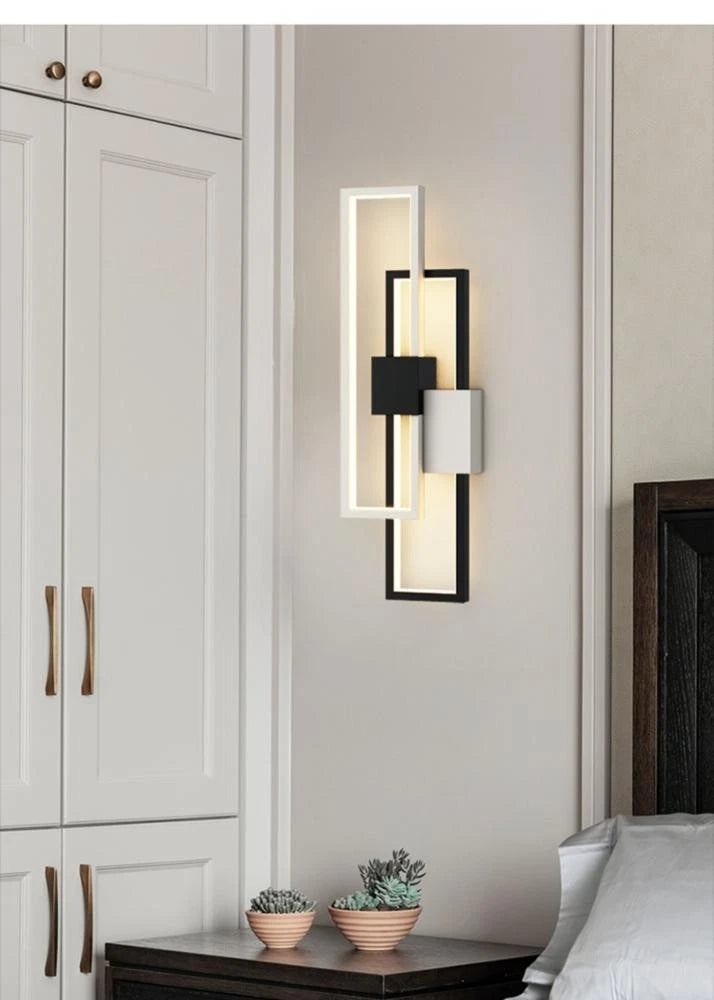 Applique LED Telecomando Dimmerabile 46W CCT Moderno Lampada Parete Camera V.L