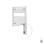 Termoarredo Elettrico 300W Scaldasalviett<wbr/>e Bagno Bianco 50cm On Off Acciaio D.X