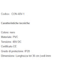 Faretto LED a Binario Monofase 1 1,5 2 Metri Lampada Spot Orientabile Soffitto