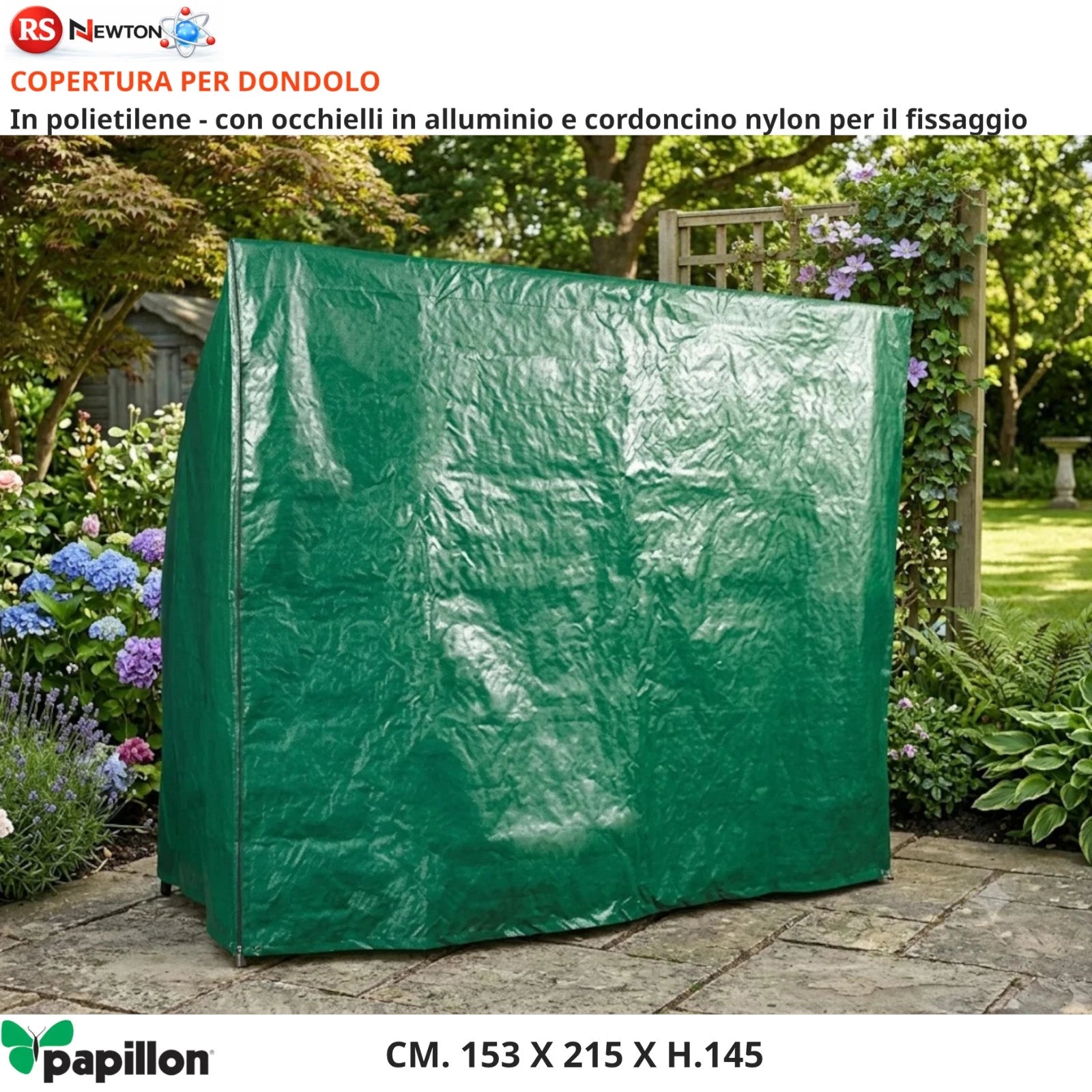 Telo Copri Dondolo Giardino Impermeabile Copertura Sedia Anti Pioggia UV VBS