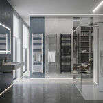 Termoarredo Scaldasalviett<wbr/>e Bagno H176 Termosifone Acciaio Bianco Nero Cromo D.X