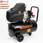 Compressore Aria WORKIT 50L 2HP 2kW 8 Bar 188 L/min 230V Coassiale V.X