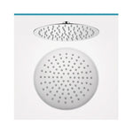 Soffione Doccia Tondo Orientabile 200mm Acciaio Inox 304 Ultrasottile 2 mm G1/2