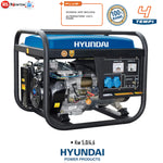 Generatore di Corrente Hyundai 65126 5000W Benzina AVR 230V 4 Tempi Euro 5 V.X