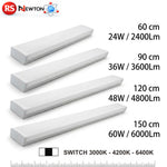 Plafoniera LED 24W 36W 48W 60W 60 90 120 150cm 220V Reglette Soffitto Parete V.L