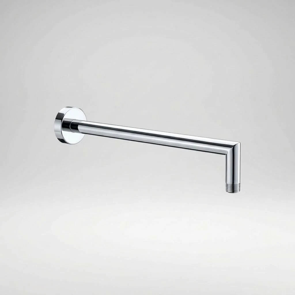 Braccio Doccia Soffione a L Tondo Ø20 mm 300 mm Cromo Ottone Inox G1/2 LONDA