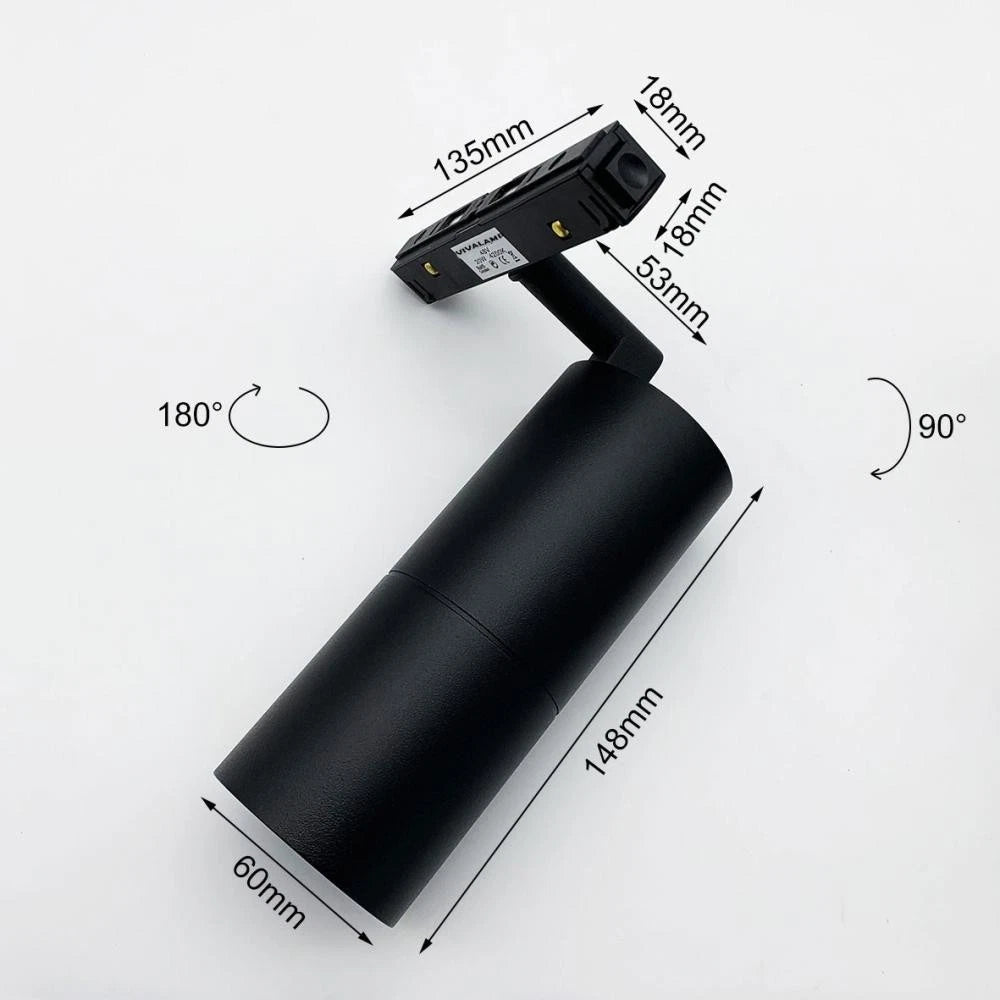 Faretto Kit Binario Magnetico 48V Completo LED Faretti Sospesi Incasso Soffitto