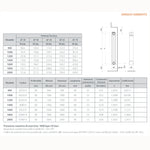 Termosifone Alluminio Radiatore FONDITAL 3-6 Elementi Interasse 900-2000mm D.X