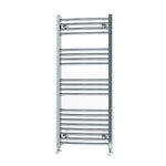 Termoarredo Cromo Curvo ATON Scaldasalviett<wbr/>e Bagno Moderno Acciaio Radiatore D.X