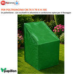 Telo Copri Poltroncina Giardino 76x79x105 Impermeabile Copertura AntiPioggia VBS