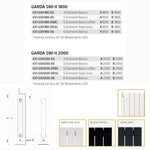 Termosifone FONDITAL Radiatore Alluminio Int. 1800 2000 Nero Grigio Bianco D.X