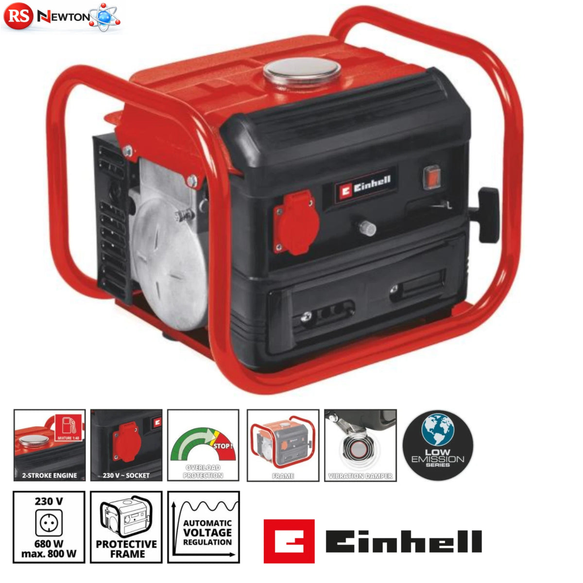 Generatore di Corrente Einhell TC-PG 10/E5 600-800W Benzina 230V 2T Monofase V.X