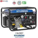 Generatore di Corrente Hyundai 65123 3000W Benzina AVR 230V 4 Tempi Euro 5 V.X