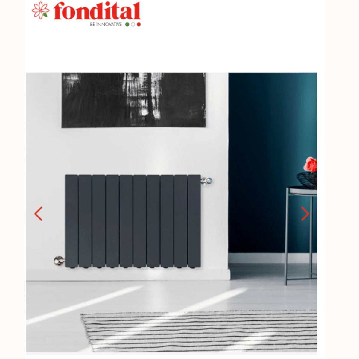 Termosifone FONDITAL Radiatore Alluminio Bianco Grigio Nero 3-10 Elementi D.X