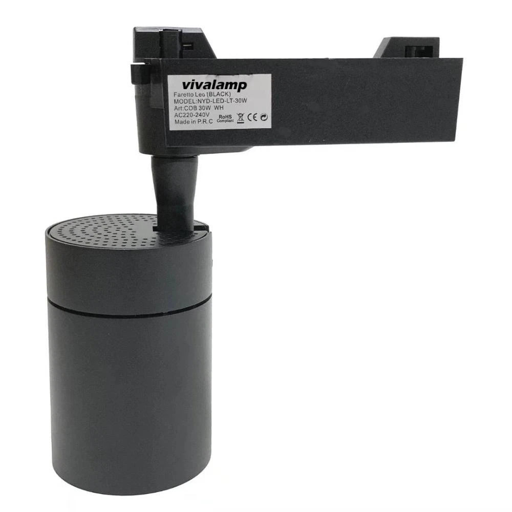 Faretto LED a Binario Monofase 1 1,5 2 Metri Lampada Spot Orientabile Soffitto
