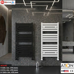 Termoarredo Verticale Acciaio Bianco Antracite Radiatore Bagno Termosifone D.X
