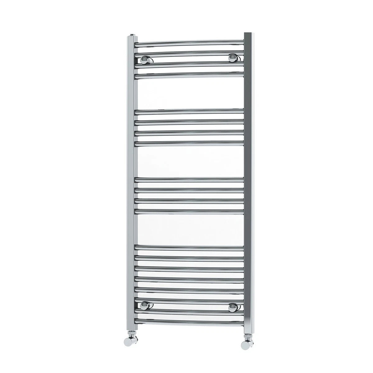 Termoarredo Cromo Curvo ATON Scaldasalviett<wbr/>e Bagno Moderno Acciaio Radiatore D.X