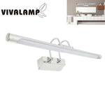 Applique LED Bagno Specchio 9W 45cm IP44 3000K 4200K 6400K 720LM Acciaio V.L