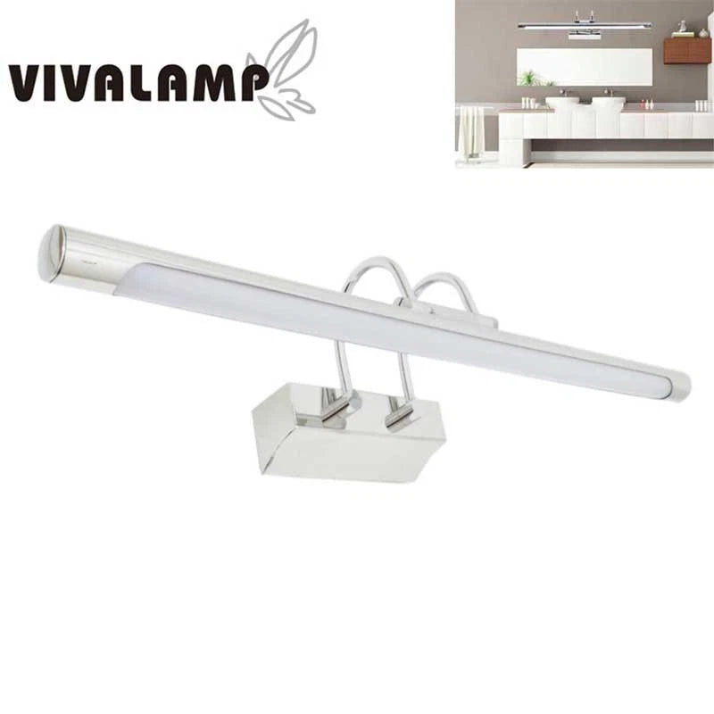 Applique LED Bagno Specchio 9W 45cm IP44 3000K 4200K 6400K 720LM Acciaio V.L
