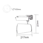 Faretto LED a Binario Monofase 1 1,5 2 Metri Lampada Spot Orientabile Soffitto