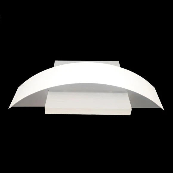 Applique LED Parete 8W IP44 Moderna Bianco Lampada Muro Minimal Doppia Luce V.L