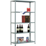 Scaffale Metallico PROMETAL 5 Ripiani 200cm Grigio Portata 400kg Aste Intere V.X