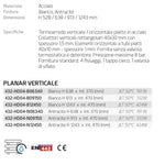 Termoarredo Verticale Acciaio Bianco Antracite Radiatore Bagno Termosifone D.X