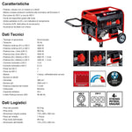 Generatore di Corrente Einhell TC-PG 5500W Benzina AVR 230V 400V Trifase V.X