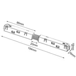 Faretto LED a Binario Monofase 1 1,5 2 Metri Lampada Spot Orientabile Soffitto