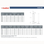 Termosifone FONDITAL Radiatore Alluminio Int. 1800 2000 Nero Grigio Bianco D.X