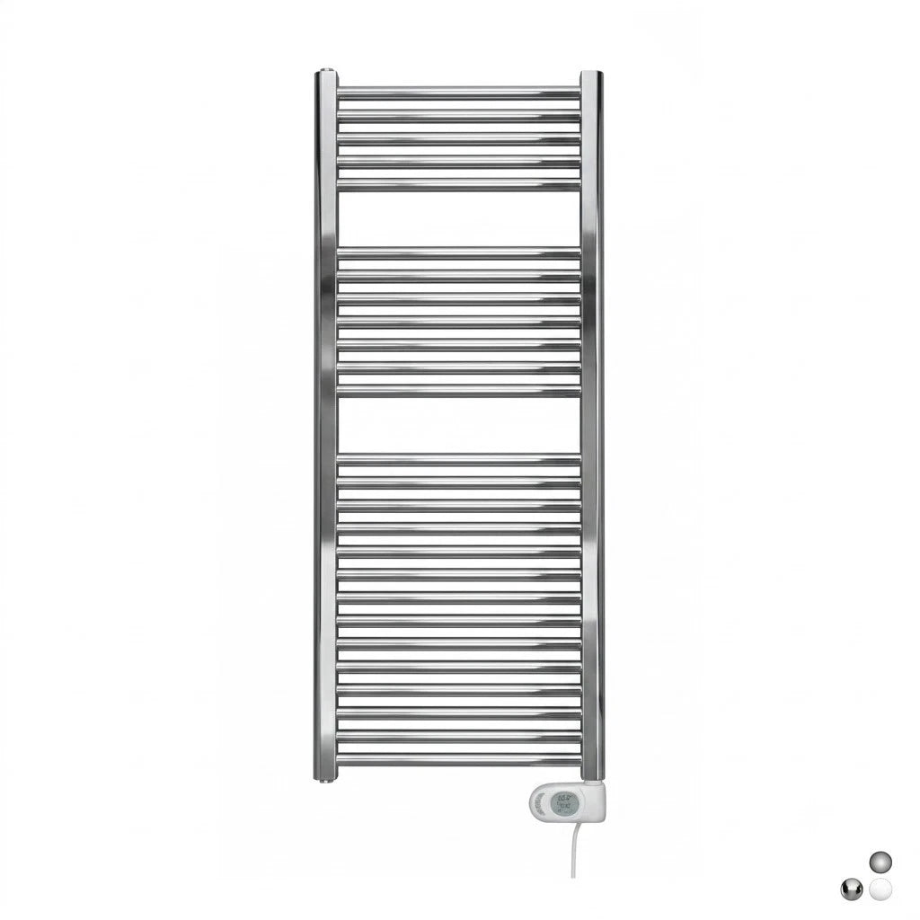 Termoarredo Elettrico ZEHNDER Scaldasalviett<wbr/>e Bagno Bianco Cromo 300W-1000W D.X